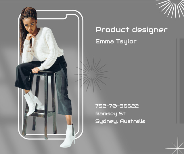Designvorlage Product Designer Services für Facebook