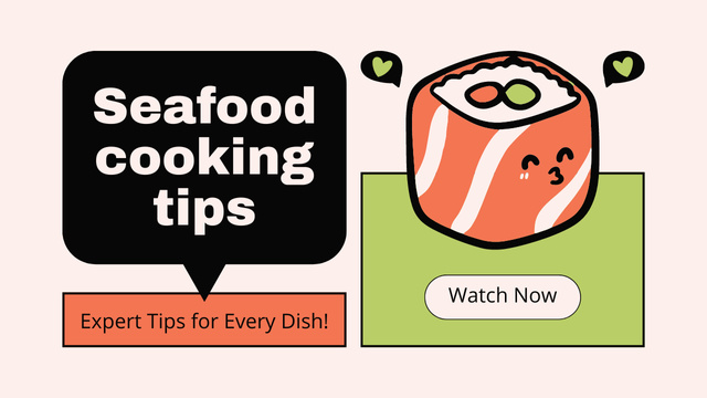 Template di design Expert Tips for Cooking Seafood Youtube Thumbnail