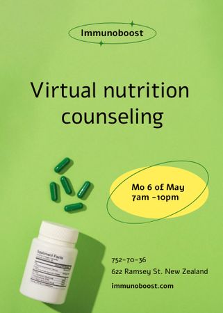 Nutritional Supplements Ad Invitation Šablona návrhu