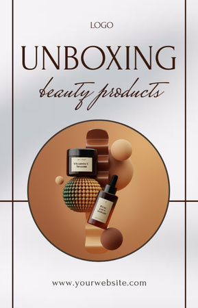 Plantilla de diseño de Anuncio de productos de belleza con botellas IGTV Cover 
