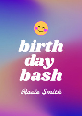 Birthday Party Announcement on Bright Pattern
