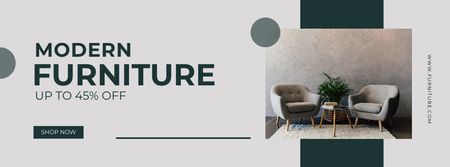 Furniture Sale Facebook cover Design Template