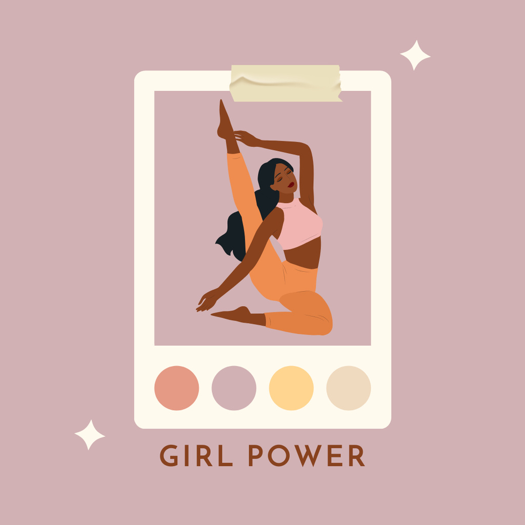 Girl Power Inspiration Instagram Tasarım Şablonu