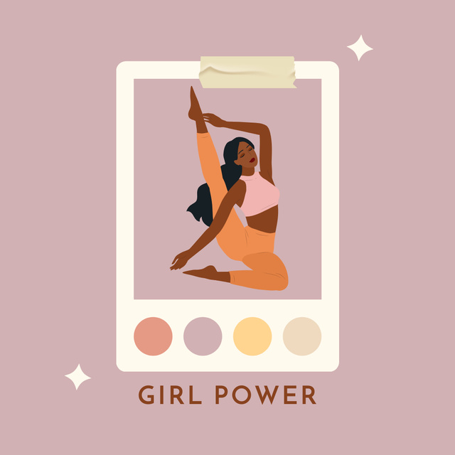 Plantilla de diseño de Girl Power Inspiration Instagram 