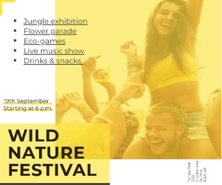 Template di design Wild nature festival Large Rectangle