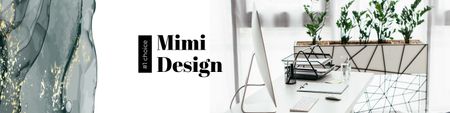 Interior Design Services LinkedIn Cover Design Template
