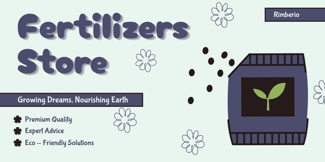 Proposal for Sale of Fertilizers for Plants Twitter – шаблон для дизайну