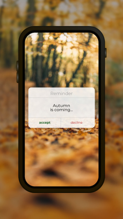 Autumn Inspiration with Beautiful Forest Instagram Story Design Template