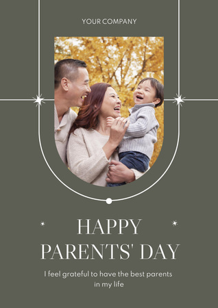 Happy parents' Day Poster Design Template