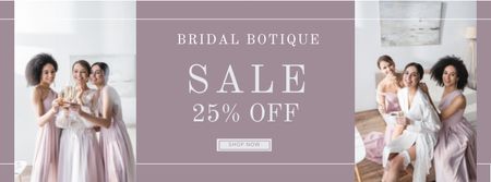 Ontwerpsjabloon van Facebook cover van Bridal Botique Sale