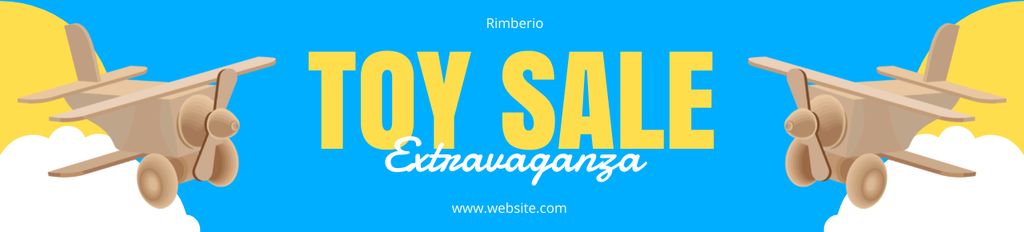 Extravagant Toy Sale Announcement Ebay Store Billboard Design Template