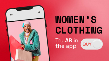 Offer to Try New Fashion Mobile App Full HD video – шаблон для дизайна