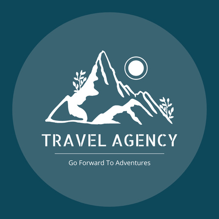 Активный туризм и приключения Animated Logo – шаблон для дизайна