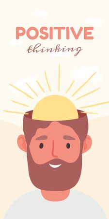 Platilla de diseño Positive Thinking Program Ad Graphic