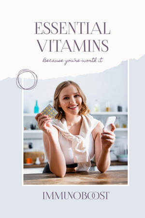Nutritional Supplements Offer Flyer 4x6in Design Template