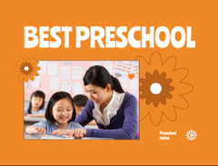 Excellent Preschool Education Promotion In Orange