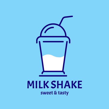 Modèle de visuel Delicious Milkshake Offer - Logo