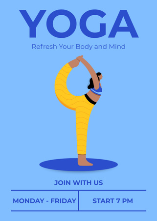 Yoga Studio Invitation Flayer – шаблон для дизайну