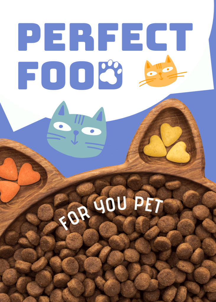 Perfect Pet's Food Flayer Πρότυπο σχεδίασης