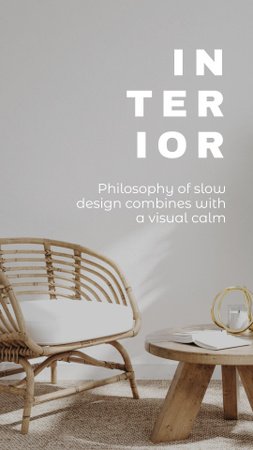 Calming Home Interior Offer Instagram Story Design Template