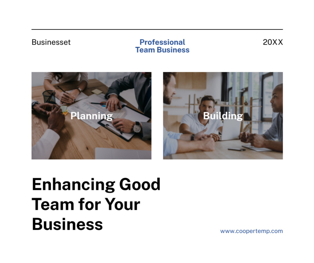 Modèle de visuel Professional Team Business - Facebook