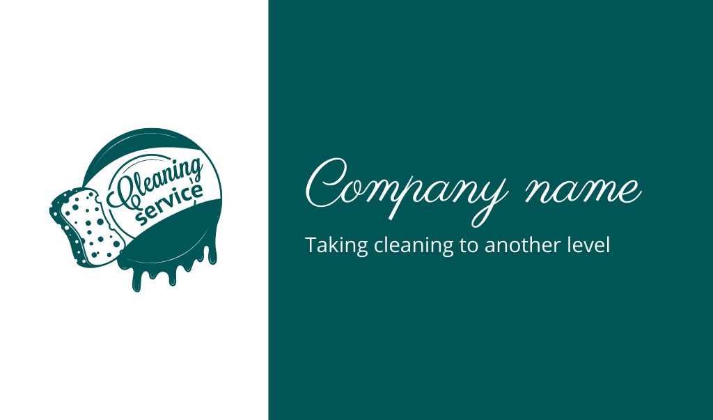 Plantilla de diseño de Cleaning Services Ad Business card 