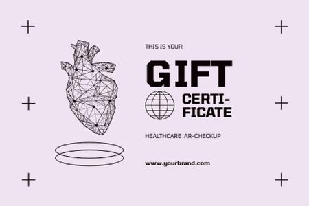 Ontwerpsjabloon van Gift Certificate van Virtual Clinic Services Offer