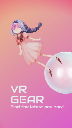 VR Gear Sale Instagram Video Story Modelo de Design