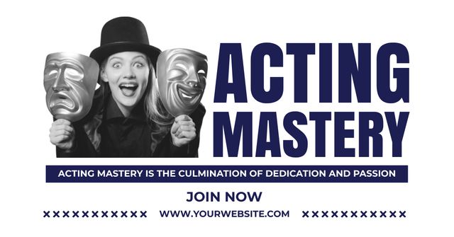 Designvorlage Acting Mastery Training Offer für Facebook AD