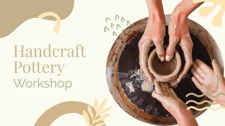 Master Class on Modeling of Clay on Potters Wheel Youtube Thumbnail Design Template