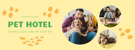 Pet Hotel Ad Facebook Video cover – шаблон для дизайну