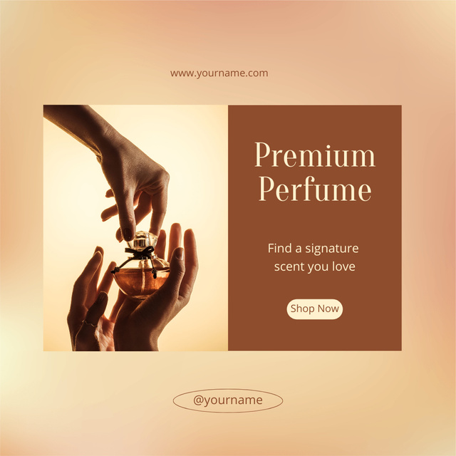 Premium Fragrance Ad Instagram AD tervezősablon