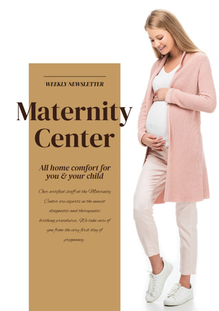 Maternity Center Services Newsletter Design Template