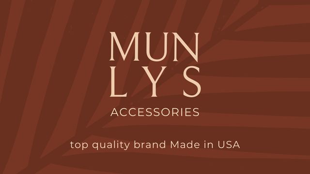 Designvorlage Accessories Brand Ad on Red Leaves für Label 3.5x2in