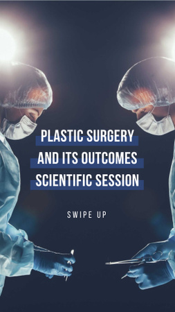 Surgeons in masks and hats Instagram Story Design Template