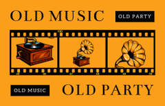 Old Gramophone Music Party Promotion