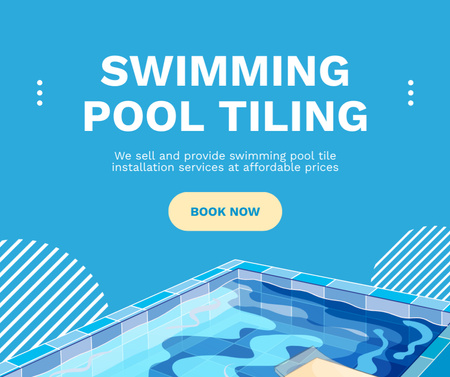 Pool Services Offer Facebook Modelo de Design