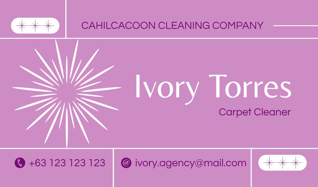 Szablon projektu Carpet Cleaning Services Offer Business card