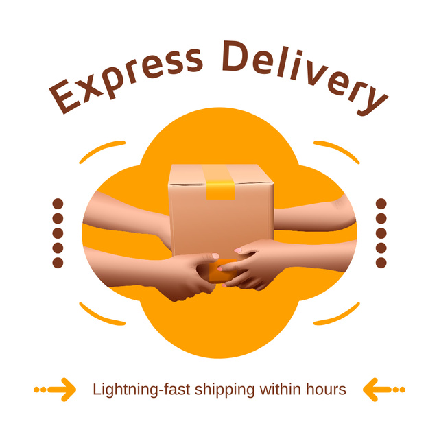 Lightning-Fast Delivery Propositions Instagram – шаблон для дизайну