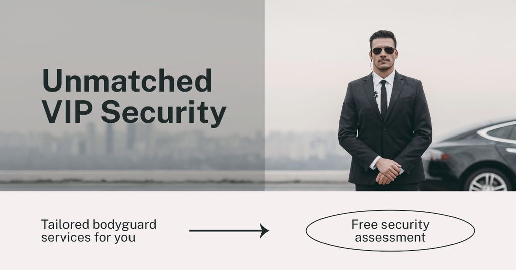 VIP Security and Bodyguards Facebook AD Design Template