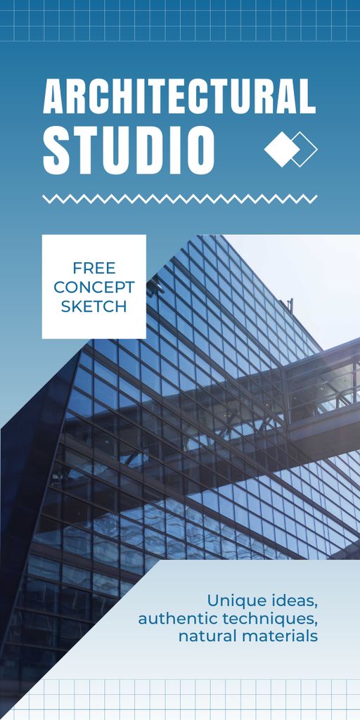 Authentic Technique And Free Sketch From Architectural Studio Graphic Design Template