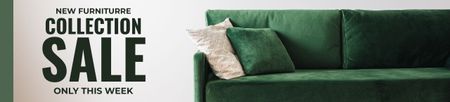 Designvorlage New Furniture Collection Sale Green für Ebay Store Billboard