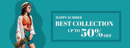 Happy Summer Best Collection Facebook cover Design Template
