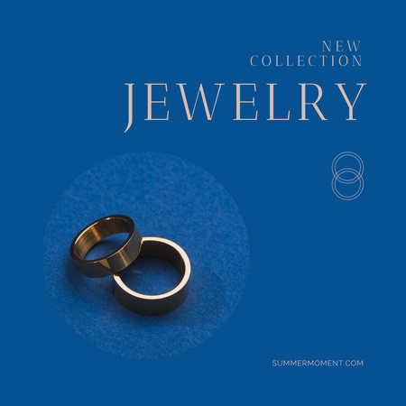 Designvorlage Angebot an wertvollen Ringen für Instagram