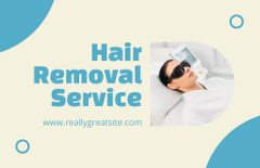 Laser Hair Removal on White with Woman
