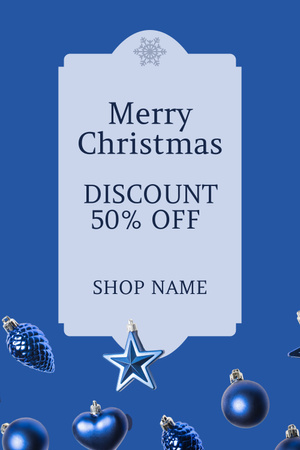 Merry Christmas Discount Different Shaped Baubles Pinterest Design Template