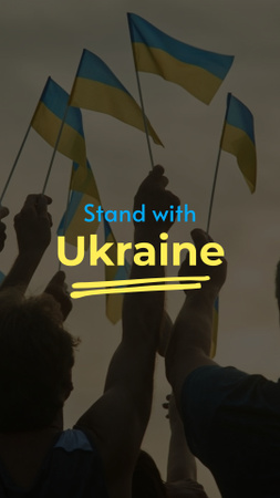 Spreading Information about the War in Ukraine Instagram Story – шаблон для дизайну
