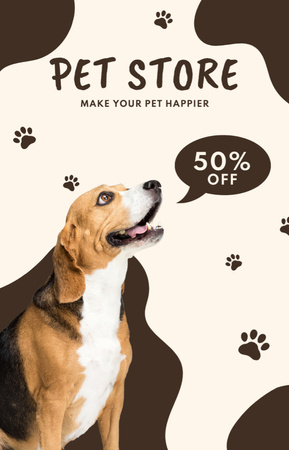 Discount in Pet Store on Brown IGTV Cover Design Template