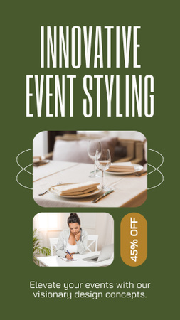 Services of Innovative Event Styling Instagram Video Story Design Template
