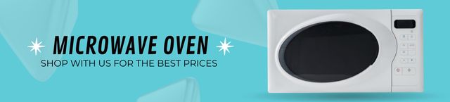 Designvorlage Best Price on Microwave Oven für Ebay Store Billboard
